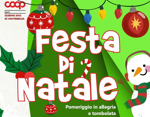 Ventimiglia: mercoledì prossimo al Dopolavoro Ferroviario la 'Festa di Natale' dei soci Coop Liguria