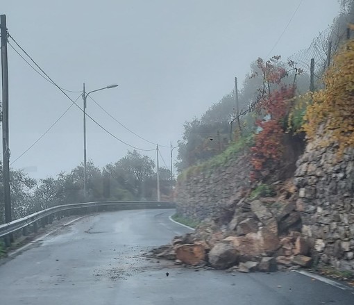 Sanremo: primi effetti della pioggia di ieri, muro franato in strada Senatore Ernesto Marsaglia (Foto) Sanremo: primi effetti della pioggia di ieri, muro franato in strada Senatore Ernesto Marsaglia (Foto)