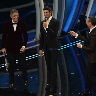 La gag tra Fiorello, Amadeus e Nole