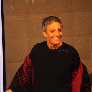 Fiorello in sala stampa nel pomeriggio Fiorello in sala stampa nel pomeriggio