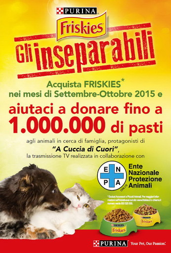 Arriva anche a Sanremo la campagna di ‘food raising’ per donare fino a 1 milione di pasti agli amici a quattro zampe in attesa di famiglia