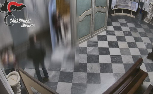 Sanremo: furto della cassetta delle elemosine alla Madonna della Costa, fermati i due ladri (Foto e Video)