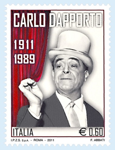 Sanremo: Poste Italiane emette un francobollo per commemorare Carlo Dapporto Sanremo: Poste Italiane emette un francobollo per commemorare Carlo Dapporto