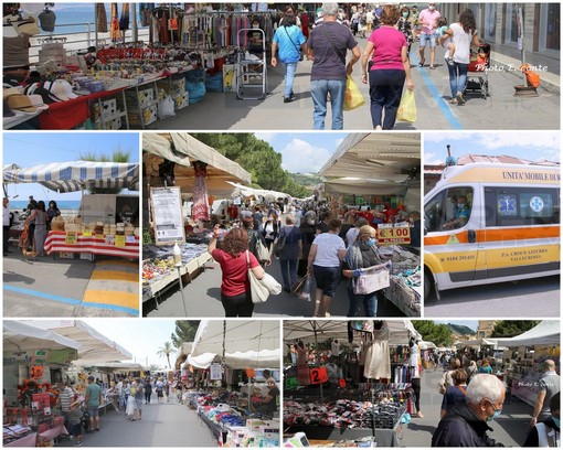 Vallecrosia: attenzione all'aspetto sanitario ma grande voglia di tornare allo shopping oggi alla 'Fiera di Pentecoste' (Foto)