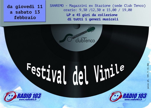 Sanremo: questa mattina al Club Tenco è partito il 'Festival del Vinile', proseguirà fino a sabato