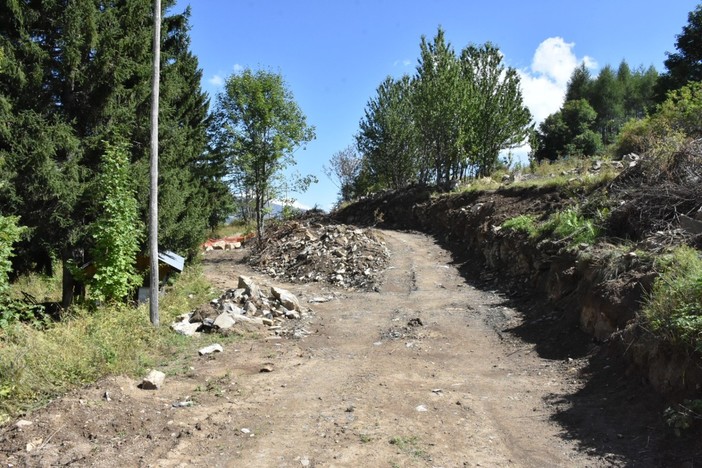 La situazione della strada il 3 settembre scorso La situazione della strada il 3 settembre scorso