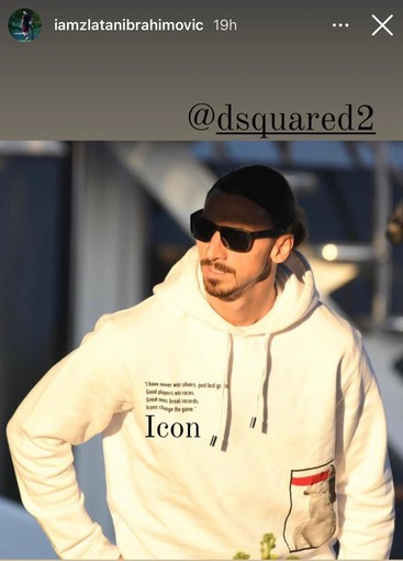 La storia Instagram sul profilo ufficiale di Zlatan Ibrahimovic