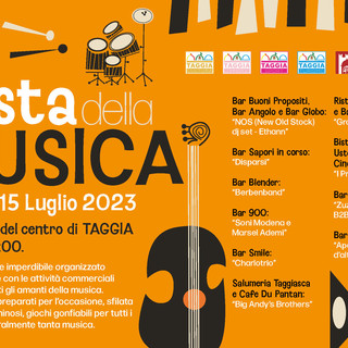 Sabato 15 torna la Festa della Musica nel centro storico di Taggia