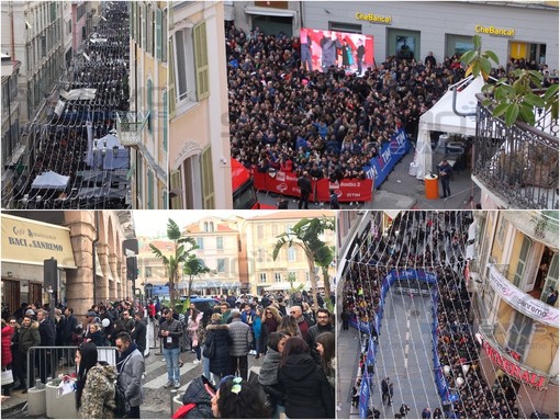 Il perimetro dell'Ariston invaso da turisti e appassionati