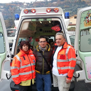 Il presidente Agate con la famiglia Luci Sorrentino