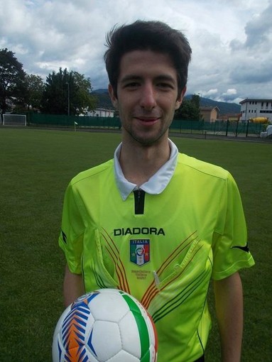Filippo Giaccaglia arbitrerà Sanremese-Savona (foto tratta da blunote)