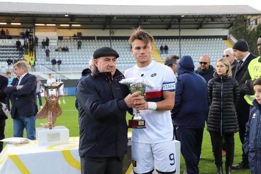 La foto della premiazione di Flavio Bianchi