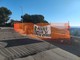 Lo striscione appeso in via Ariosto