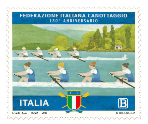 Poste italiane emette un nuovo francobollo ordinario dedicato alla Federazione Italiana Canottaggio