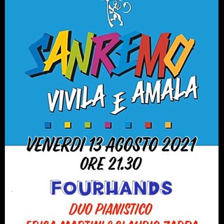 Sanremo: questa sera a villa Ormond il concerto pianistico “Fourhands”