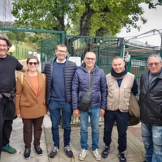 Sanremo, il candidato sindaco Fulvio Fellegara visita il canile dell'Enpa (Foto)