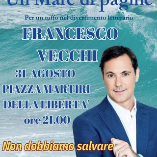 Diano Marina: Francesco Vecchi e i falsi miti del green, ultimo appuntamento per "Un mare di pagine"