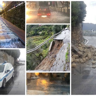 Sanremo: primi danni dal maltempo, frana in strada Valloni che è isolata, chiusa via Duca D'Aosta (Foto) Sanremo: primi danni dal maltempo, frana in strada Valloni che è isolata, chiusa via Duca D'Aosta (Foto)