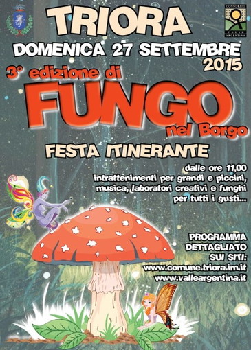 Triora: domenica 27 settembre appuntamento con la terza edizione della festa itinerante 'Fungo nel Borgo'