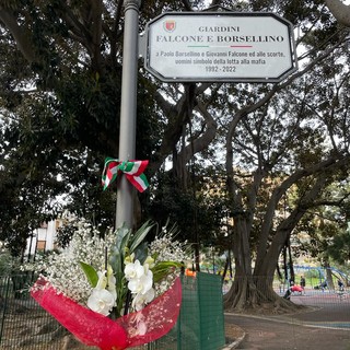Sanremo: giornata in ricordo delle vittime delle mafie, un mazzo di fiori da Fratelli d'Italia