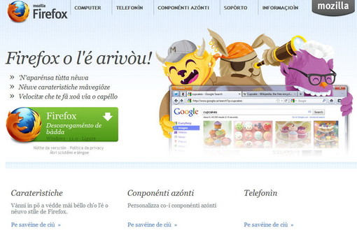 Curiosità per i navigatori della nostra regione: è nato Mozilla Firefox in dialetto