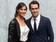 Il tennista di Arma di Taggia Fabio Fognini alla 'Fashion Week' di Milano insieme alla futura moglie Flavia Pennetta