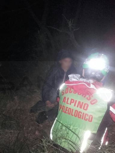 Il momento del ritrovamento di questa notte