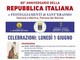 Ospedaletti celebra la Festa della Repubblica e Sant’Erasmo: 1 giugno. Ospedaletti celebra la Festa della Repubblica e Sant’Erasmo: 1 giugno.