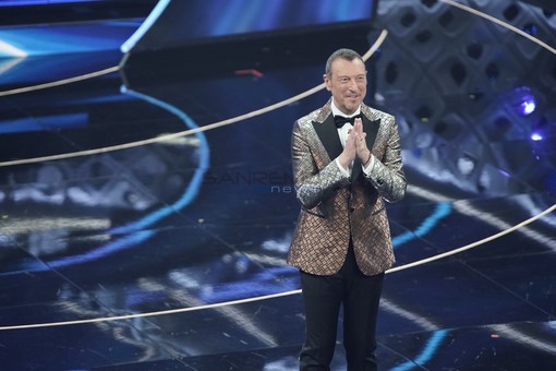 Amadeus sul palco del 72° Festival di Sanremo Amadeus sul palco del 72° Festival di Sanremo