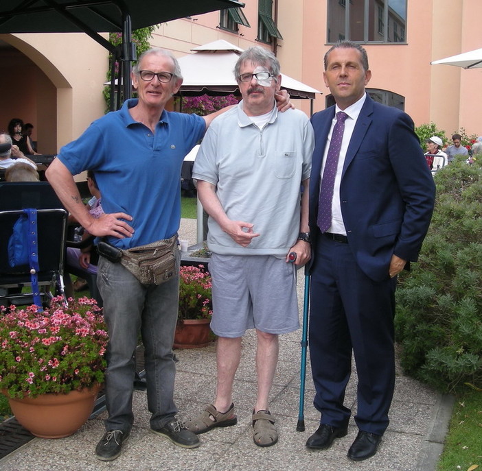 Fulvio e Sergio Salvagno con Stefano Faraldi Fulvio e Sergio Salvagno con Stefano Faraldi