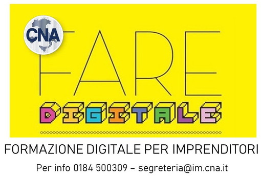 Cna Imperia: ‘Fare digitale’, al via nel mese di marzo i corsi per ‘Artigiani digitali’ e ‘Turismo digitale’ Cna Imperia: ‘Fare digitale’, al via nel mese di marzo i corsi per ‘Artigiani digitali’ e ‘Turismo digitale’