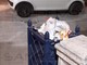 Sanremo: fioriera di piazza Cesare Battisti presa per un bidone dell'immondizia (Foto)
