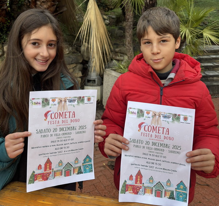 Sanremo, oggi al Parco di Villa Ormond si svolge la quarta edizione di “Cometa – La Festa del Dono”