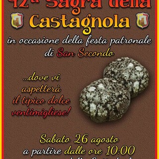 Ventimiglia: sabato 42ª edizione della 'Sagra della Castagnola' a Ventimiglia Alta