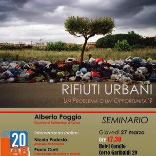 Imperia: giovedì 27 marzo, incontro su ‘Rifiuti urbani, un problema o un’opportunità?’