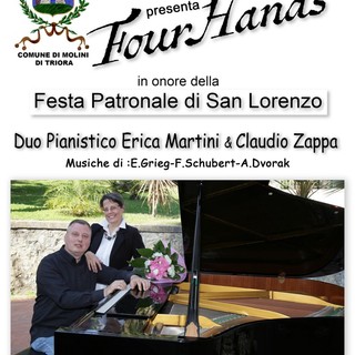 Molini di Triora: per la notte di San Lorenzo appuntamento con il concerto “FourHands...sotto le stelle”