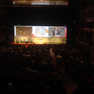 Un momento dell'intervento di Fassino