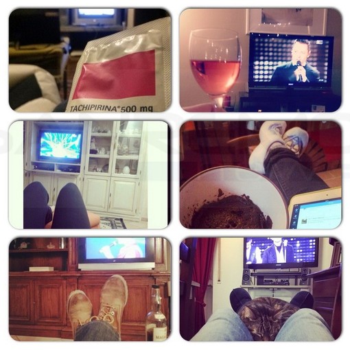 #Sanremo2015: un 'Sanremo da social' di fronte alla tv tra Tachipirina, whisky, cioccolata ed altro #Sanremo2015: un 'Sanremo da social' di fronte alla tv tra Tachipirina, whisky, cioccolata ed altro