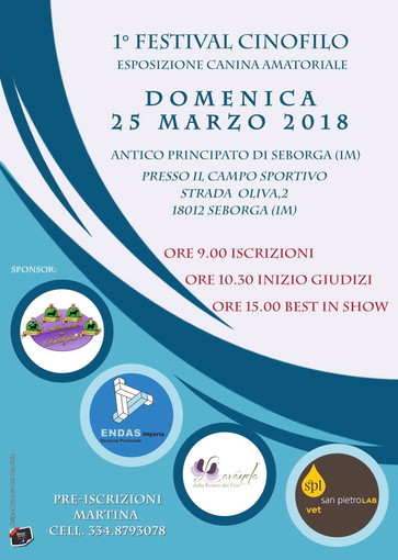 Primo Festival Cinofilo a Seborga: cani di razza e meticci in passerella e ‘Agility School’