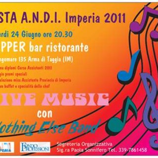 Venerdì prossimo 'Festa dell’ANDI Imperia' e serata goliardica per Dentisti, Assistenti e Odontotecnici Venerdì prossimo 'Festa dell’ANDI Imperia' e serata goliardica per Dentisti, Assistenti e Odontotecnici