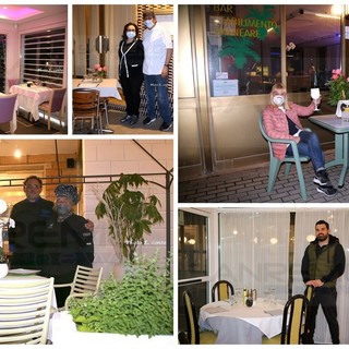 Flash Mob silenzioso nei ristoranti di Vallecrosia e Ventimiglia: luci accese per tentare di ripartire (Foto)