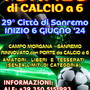 Aperte iscrizioni del Torneo ‘Città di Sanremo’ di calcio a 6 giunto alla 29esima edizione
