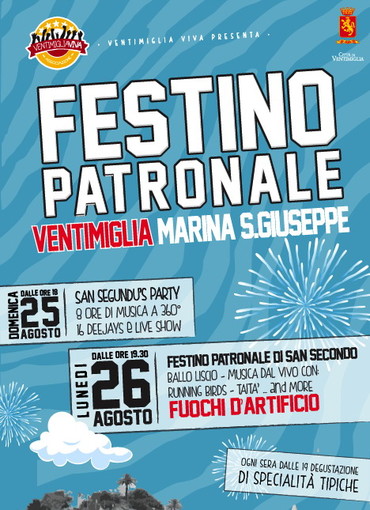 Ventimiglia: domenica e lunedì prossimi torna la festa patronale di San Secondo