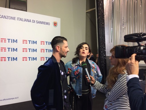 Nesli e Alice in sala stampa