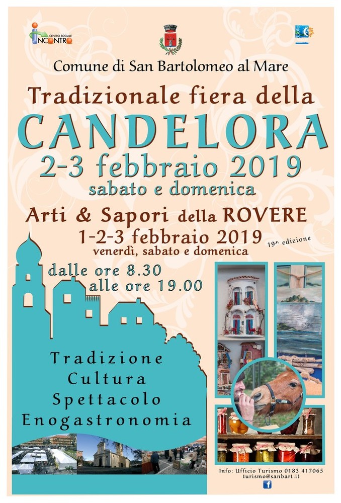 San Bartolomeo al Mare: Arti &amp; Sapori della Rovere anticipa la Fiera della Candelora