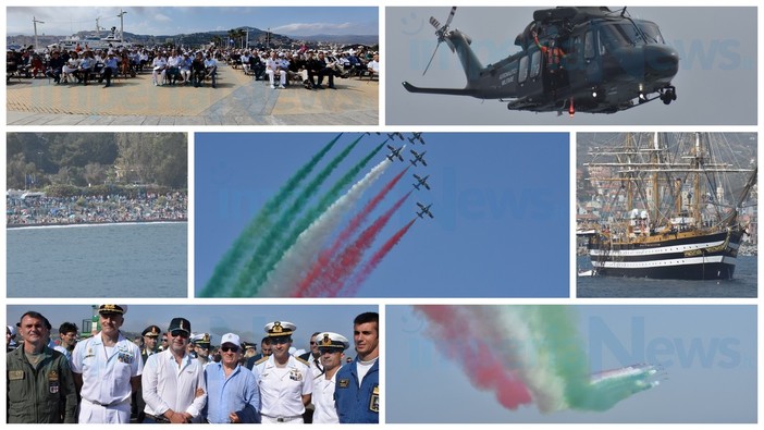 Imperia: più di 80mila spettatori assiepati ovunque per seguire la 'magia' delle Frecce Tricolori (Foto e Video)