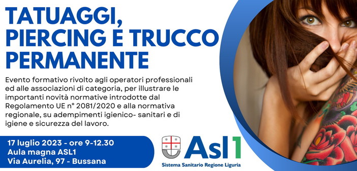 Sanremo: lunedì prossimo focus di Asl 1 Imperiese sui tatuaggi dedicato agli operatori Sanremo: lunedì prossimo focus di Asl 1 Imperiese sui tatuaggi dedicato agli operatori