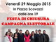 Santo Stefano al Mare: 'SiAMO Santo Stefano' invita tutti i concittadini a partecipare alla grande festa di chiusura della campagna elettorale venerdì sera.