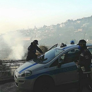 L'intervento della Polizia Municipale