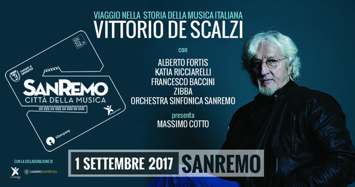 Sanremo: venerdì prossimo, concerto di Vittorio De Scalzi con il suo viaggio attraverso 50 anni di storia della musica italiana Sanremo: venerdì prossimo, concerto di Vittorio De Scalzi con il suo viaggio attraverso 50 anni di storia della musica italiana